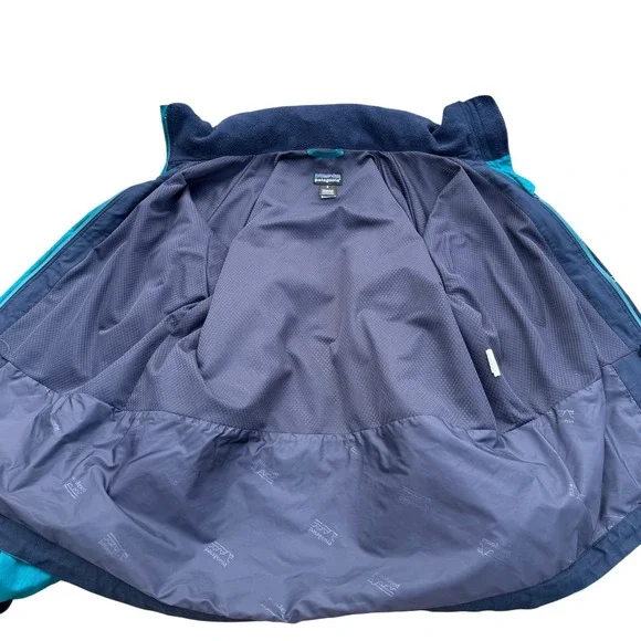 Vintage Patagonia Men's‎ Glade Runner Jacket Style 83122 Teal Blue Hooded Size S - Picture 14 of 14